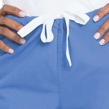 Stylish Urbane Women's Relaxed Drawstring Scrub Pant in Grey