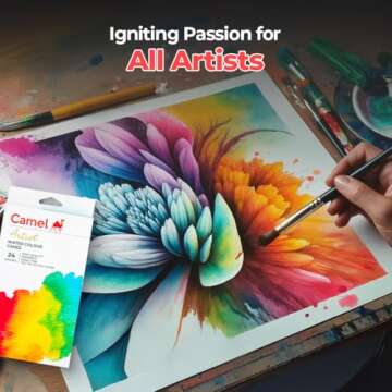 Camel Artist Water Colour Cake Set - Pack of 24 (Blue)