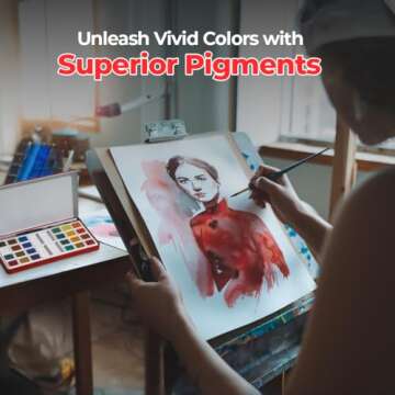 Camel Artist Water Colour Cake Set - Pack of 24 (Blue)