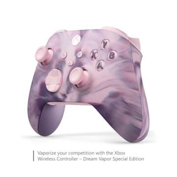Xbox Wireless Controller Dream Vapor - Wireless & Bluetooth Connectivity - New Hybrid D-Pad - New Share Button - Featuring Textured Grip - Easily Pair & Switch Between Devices