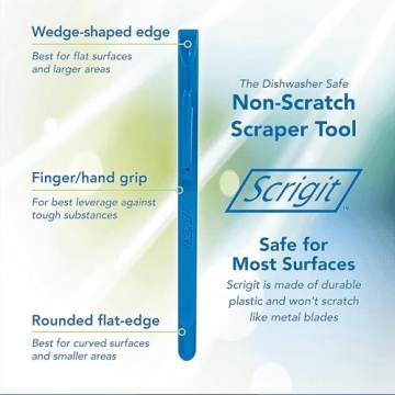 Scrigit No-Scratch Plastic Scraper Tool 2 Pack