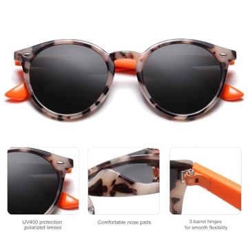 Buy SOJOS Retro Round Polarized Sunglasses for Easy Style