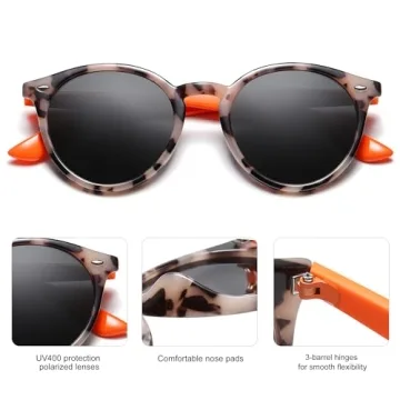 Buy SOJOS Retro Round Polarized Sunglasses for Easy Style
