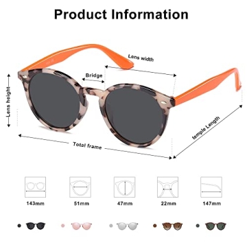 Buy SOJOS Retro Round Polarized Sunglasses for Easy Style
