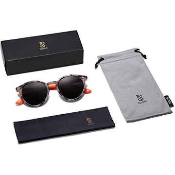 Buy SOJOS Retro Round Polarized Sunglasses for Easy Style