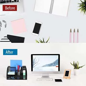 Beiz Desk Organizer Caddy with Versatile Storage Solutions