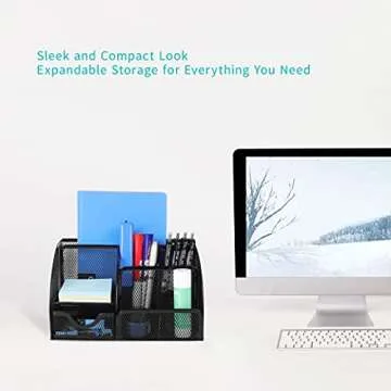 Beiz Desk Organizer Caddy with Versatile Storage Solutions