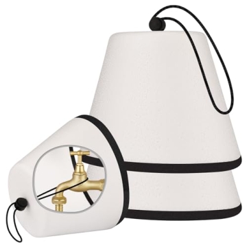Winter Outdoor Faucet Covers - 2 Pack Insulated Spigot Protection