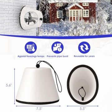 Winter Faucet Covers – 2 Pack Insulation