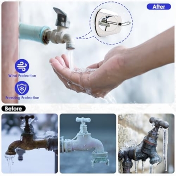 Winter Faucet Covers – 2 Pack Insulation