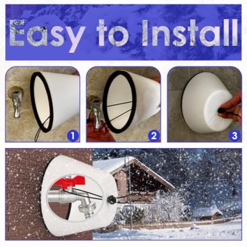 Winter Faucet Covers – 2 Pack Insulation