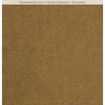 HiEnd Accents Stonewashed Cotton Canvas Euro Sham Pillow Cover, 27x27 inch, Terracotta Solid Color, Rustic Traditional Farmhouse Style Luxury Bedding