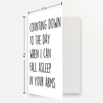 OJsensai Happy Love Card for Fiance Fiancee, Sweet Long Distance Relationship Gifts for Him Her, Fun...