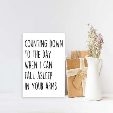 OJsensai Happy Love Card for Fiance Fiancee, Sweet Long Distance Relationship Gifts for Him Her, Funny Anniversary Card for Boyfriend Girlfriend, Unique Miss You Gift Idea for Husband Wife