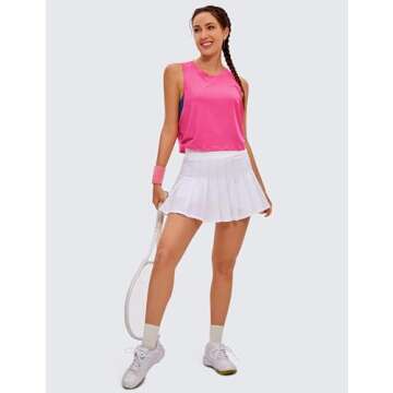 CRZ YOGA Women’s Soft Cropped Workout Tank Top