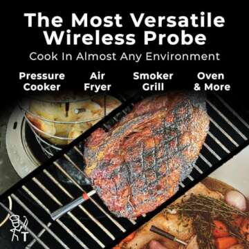 Tappecue AirProbe Deluxe Smart Wireless Meat Thermometer