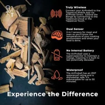 Tappecue AirProbe Deluxe Smart Wireless Meat Thermometer