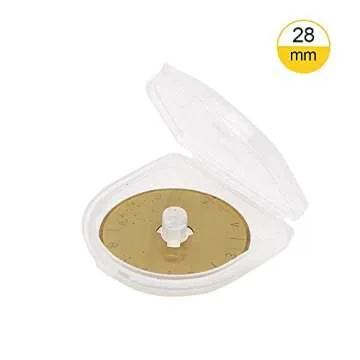 AUTOTOOLHOME Rotary Cutter Blades 10 Pack Replacement, Quilting Scrapbooking Sewing Arts Crafts Farbric Paper Cutting Tool