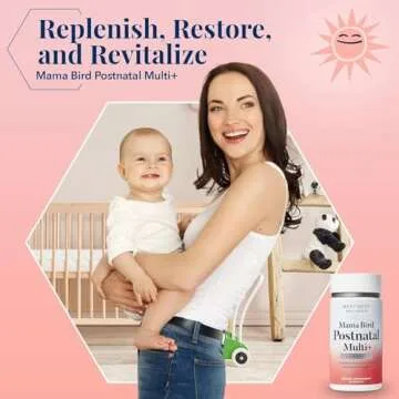 Best Nest Wellness Mama Bird Postnatal Vitamins for Breastfeeding and Postpartum, Whole Food Organic Blend, Methylated Vitamins, Vegan, Once Daily, 30 Ct
