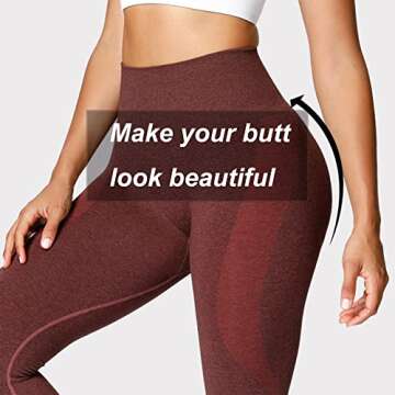 Aoxjox Seamless Leggings Women High Waisted Tights