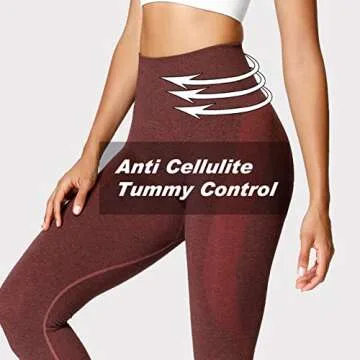 Aoxjox Seamless Leggings Women High Waisted Tights