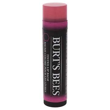 Burts Bees 100% Natural Tinted Lip Balm, Pink Blossom with Shea Butter & Botanical Waxes 1 Tube