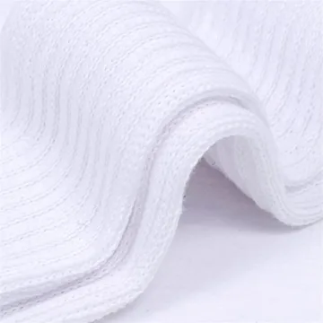 Intgoodluckycc White Scrunch Socks for Women - Cozy & Stylish
