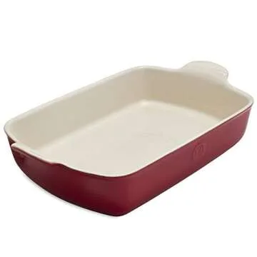 Emile Henry 13" x 9" Large Baker in Rouge - Ideal for Casseroles