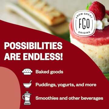 FGO Organic Freeze-Dried Camu Powder, From Brazil, 7oz, Packaging May Vary (Pack of 1)