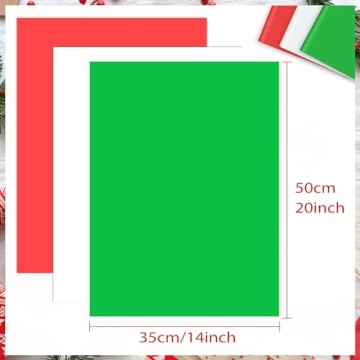 NEBURORA Christmas Tissue Paper 72 Sheets Red Green White