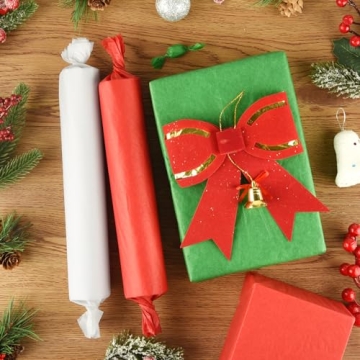 NEBURORA Christmas Tissue Paper 72 Sheets Red Green White