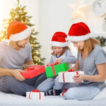 NEBURORA Christmas Tissue Paper 72 Sheets Red Green White