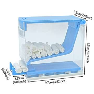 Hygienic 2 Pack Cotton Roll Dispenser with Organizer