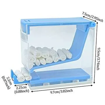 Hygienic 2 Pack Cotton Roll Dispenser with Organizer