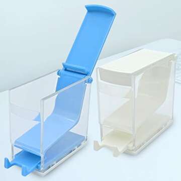 Hygienic 2 Pack Cotton Roll Dispenser with Organizer