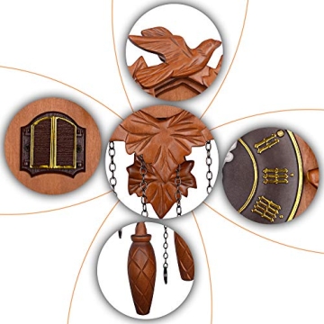 Kendal Handcrafted Cuckoo Clock in Premium Wood