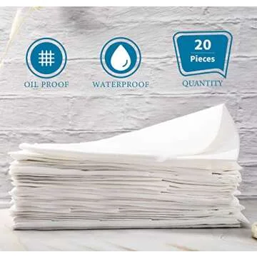 20 Pieces Disposable Bed Sheets Bed Cover Spa Massage Table Sheet Waterproof Bed Cover Flat Sheets Non-woven Fabric, 31 x 71 Inches (White)