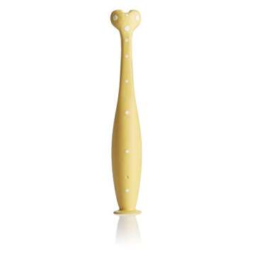 Frida Baby SmileFrida The ToothHugger, The 3-Sided Toddler Tooth Hugging Toothbrush Designed to Clean All Sides of The Teeth at Once, Yellow