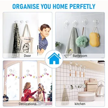 Quntis Suction Cup Hooks - Heavy Duty and Waterproof