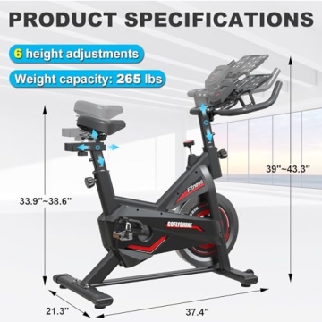 GOFLYSHINE Stationary Exercise Bikes for Home Use