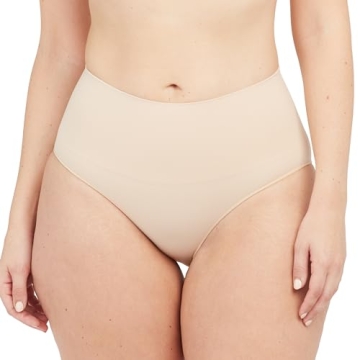 SPANX Women's Everyday Shaping Panties Seamless Panty Soft Nude Briefs XL