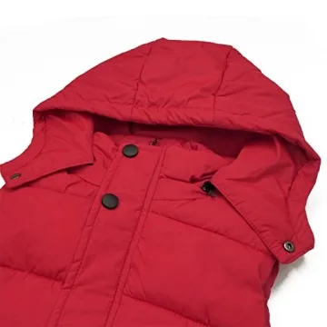 Happy Cherry Girls Warm Winter Vest with Detachable Hood