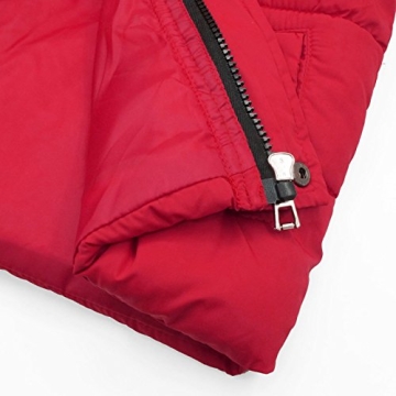 Happy Cherry Girls Warm Winter Vest with Detachable Hood