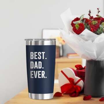 TEEZWONDER Father's Day Gifts - Insulated Tumbler for Dad