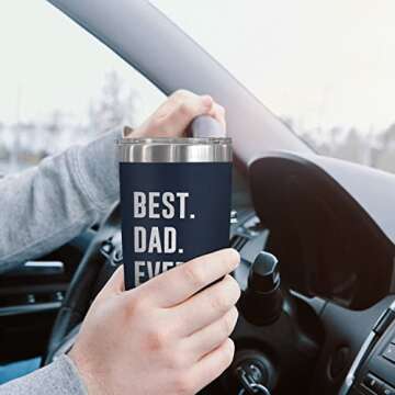 TEEZWONDER Father's Day Gifts - Insulated Tumbler for Dad