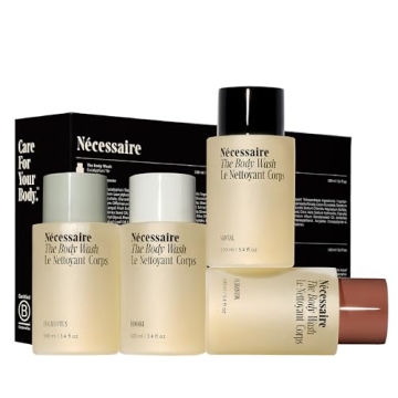 Nécessaire The Body Wash Collection - Self Care Gifts for Women + Men, 4x Travel Size Skin Care Set...