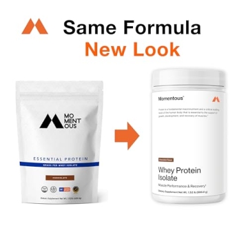 Momentous Grass-Fed Whey Protein Powder for Optimal Recovery