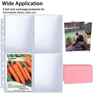 Efficient Seed Packet Storage with Heavy-Duty Sleeves