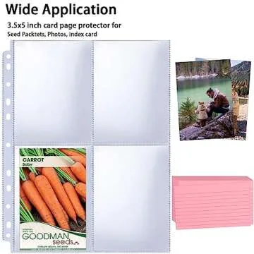 Efficient Seed Packet Storage with Heavy-Duty Sleeves