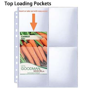 Efficient Seed Packet Storage with Heavy-Duty Sleeves